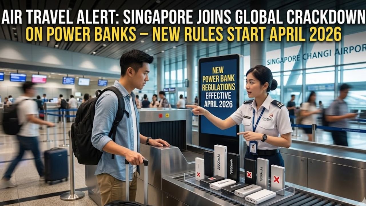 Air Travel Alert: Singapore Joins Global Crackdown on Power Banks – New Rules Start April 2026